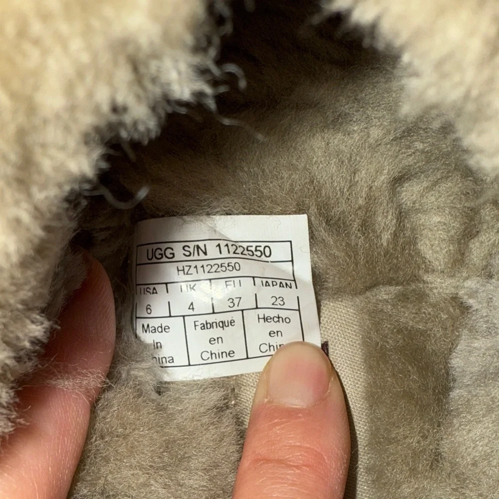 Cozy Tan UGG Fur-Lined Slippers - Picture 6 of 6